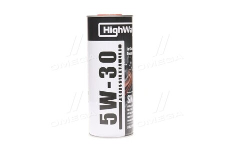 Олива моторна 5W-30 SN/CF (Каністра 1л) highWay 10116