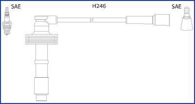 Провід запалювання Renault Laguna 2.0 95-01/Volvo S40/V40 1.6-2.0 95-04 (к-кт) (HÜCO) hitachi 134560