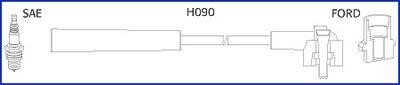 HUCO FORD комплект високовольтних проводІв ESCORT V 1.3 90-95, FIESTA III (GFJ) 1.0 89-95, ORION II (AFF) 1.3 85-90 hitachi 134659