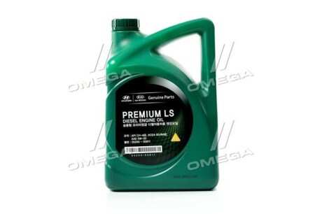 Масло ДВС 5W-30 6 л Premium LS Diesel п/с CH-4, B3/B4 (05200-00611) Mobis hyundai/Kia/Mobis 0520000611