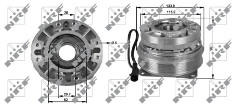 Вискозная муфта iveco 5801480322