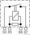 Реле 60A 12V Audi, SEAT, Skoda, VW (Elparts) jakoparts 75614603 (фото 2)