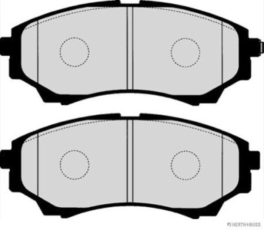 Колодки тормозные дисковые передние Ford RANGER -12, Mazda BT-50 Пикап -15 (выр-во) jakoparts j3603068 (фото 1)