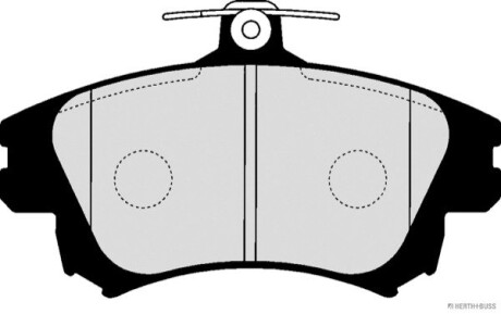 Колодки тормозные дисковые передние MITSUBISHI, SMART, VOLVO (выр-во) jakoparts j3605042