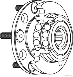 Ступиця колеса з підшипником передня MITSUBISHI jakoparts j4705035