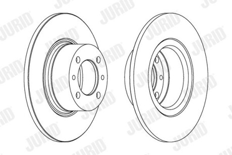 Диск гальмівний ВАЗ 2101 передн. (2 шт.) jurid 561074J
