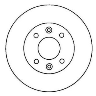 RENAULT Диск гальмівний передн(вент).R11,19,21,Clio,Kangoo,Megane jurid 561336JC