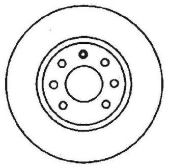 VOLVO гальмівний диск передній 440-460 -96 jurid 561446JC