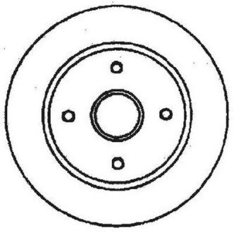 FORD диск гальмівний передн. Mondeo 94- Scorpio -98 (260*24) jurid 561678JC