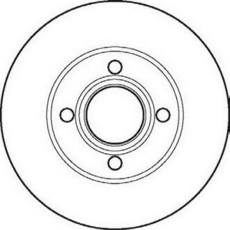 AUDI диск гальмівний передній 80 1.8-2.3E 91-92 jurid 561691JC