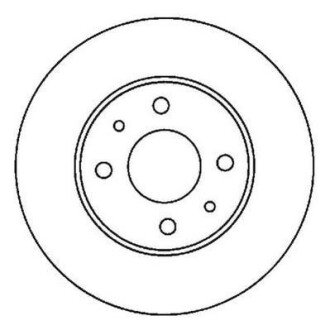 NISSAN диск гальмівний передній ALMERA 1.4I 16V jurid 562024JC