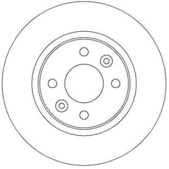 RENAULT Диск гальмівний передній Logan,Sandero 04-,Smart jurid 562293JC