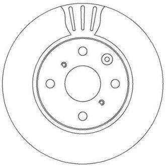 CITROEN диск гальмівний передн.C1,Peugeot 107/108,Toyota Aygo 05- jurid 562311JC