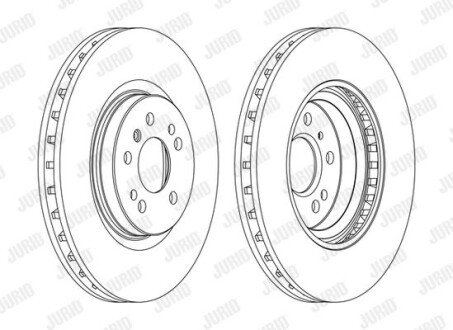 DB Диск гальмівний передн.ML W164,R251 05- jurid 562403JC-1