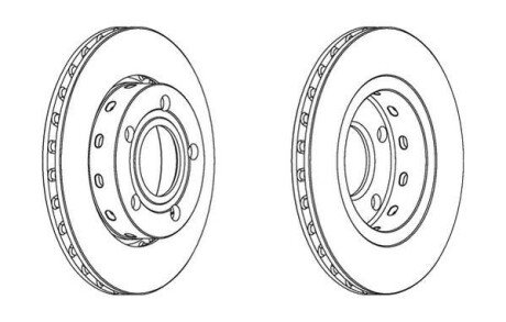 Диск гальм. задн. AUDI A4 -00 jurid 562516JC