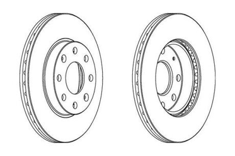 CHEVROLET Диск тормозной передн.Aveo,Spark 02- jurid 563019JC