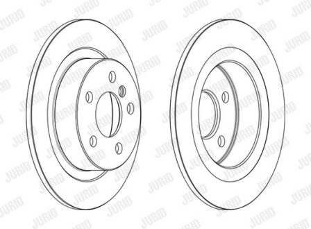 BMW Гальмівний диск 1 (F40) 118 i 19-, 2 Active Tourer (F45) 214 d 14-18, X1 (F48) sDrive 18 i 15- jurid 563190JC