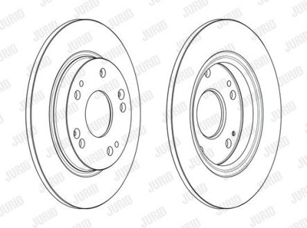 HONDA Гальмівний диск CR-Z (ZF) 1.5 IMA 10-13 jurid 563242JC