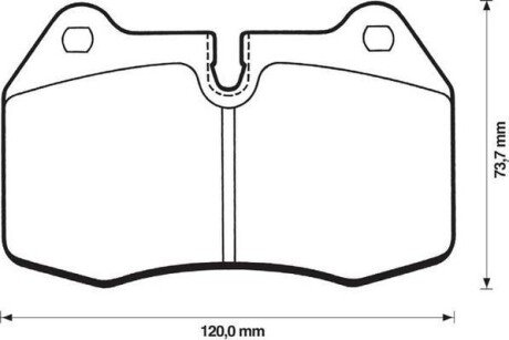 BMW Тормозные колодки передн. 7 серия E38 95- jurid 571852J