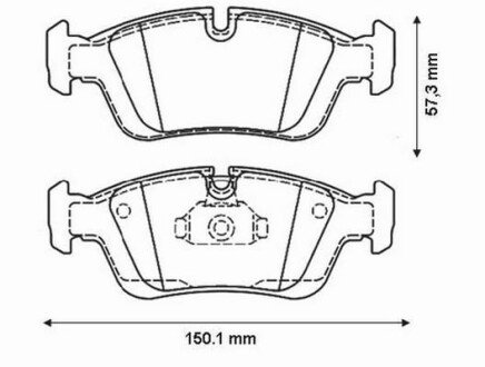 BMW гальмівні колодки передні E36,46 316-325 98- jurid 571959J