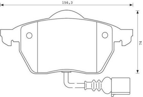 VW гальмів.колодка передн.Audi A3,Skoda Octavia,Golf IV 96- jurid 571984J