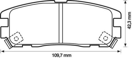 OPEL гальмівні колодки задн. FRONTERA A,B 2 jurid 572221J