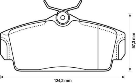 NISSAN Колодки гальмівні передние PRIMERA 2.0 16V 96-02 jurid 572422J