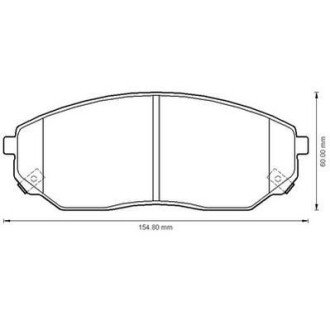 KIA Тормозные колодки передн. Sorento 02- jurid 572511J