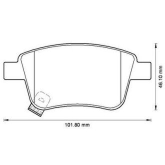 TOYOTA гальмівні колодки задн.Avensis 03- jurid 572516J