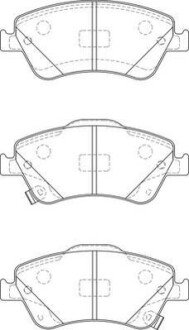 TOYOTA гальмівні колод. передн. Auris,Corolla 07- jurid 572524JC