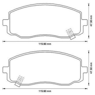 HYUNDAI гальмівні колодки передн. I10, KIA Picanto jurid 572526J