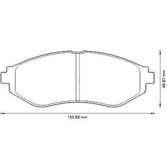 CHEVROLET гальмівні колодки передн.Aveo 05- jurid 572539J