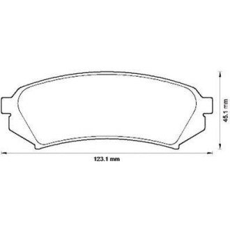 TOYOTA гальмівні колодки дискові задн.Land Cruiser 98- jurid 572548J