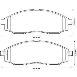 NISSAN гальмівні колодки передн. Navara 02- jurid 572551J