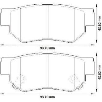 Тормозные колодки задн. KIA Soul jurid 572557J