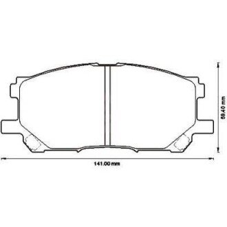 TOYOTA гальмівні колодки передн. RX300 03- jurid 572562J