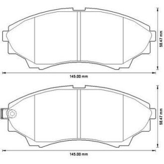 FORD Тормозные колодки передн.Ranger,Mazda BT-50 99- jurid 572572J