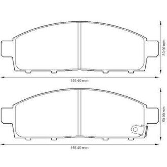 Гальмівні колодки передн. Mitsubishi L200 05 - jurid 572574J