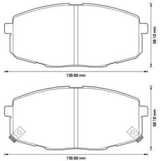 HYUNDAI Гальмівні колодки передн. I30 07- KIA Ceed, Carens 02- jurid 572577J