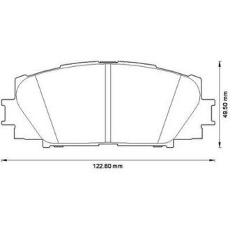 TOYOTA колодки гальмівні дискові YARIS 1.0 10-, YARIS / VIOS 1.3 05-13 jurid 572578J