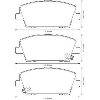 HONDA гальмівні колодки передн.Civic 06- jurid 572579J