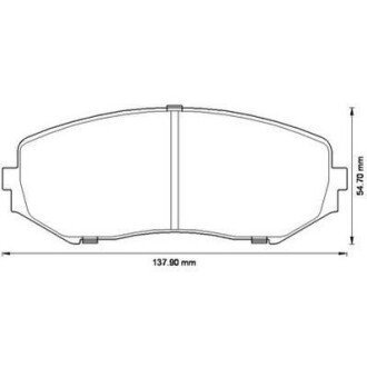 SUZUKI гальмівні колодки передн.Grand Vitara 1.6/2.0 05- jurid 572584J