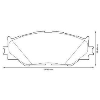 LEXUS колодки гальмівні передні IS 250 05- jurid 572620J