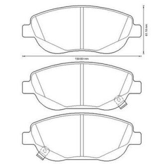 TOYOTA колодки гальм. передн. Avensis 2,0-2,2 08- jurid 572634JC