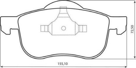 VOLVO гальмівні колодки перед. S60/80/V70/XC70 98- jurid 573003J