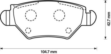 OPEL колодки гальмівні задні ASTRA 1.2-2.0 98- jurid 573010J