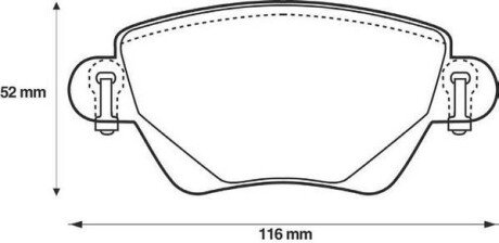 FORD Тормозные колодки задн.Mondeo III 00-,Kangoo 01-,Jaguar X-Type jurid 573012J