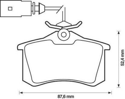 VW гальмівні колодки задн.Sharan,Seat,Ford Galaxy 96- jurid 573065JC