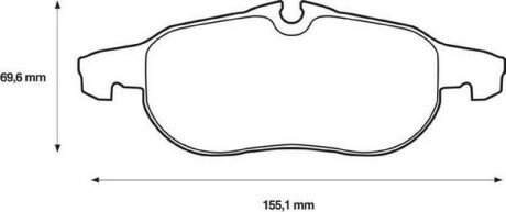 OPEL колодки гальмівні передні VECTRA 02- jurid 573089JC