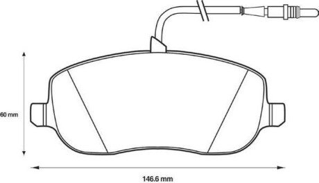 CITROEN гальмівний колодки передні CITROEN C8 02- jurid 573096J